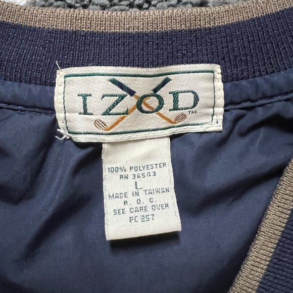 Dark Blue Izod Windbreaker - Picture 4 of 4